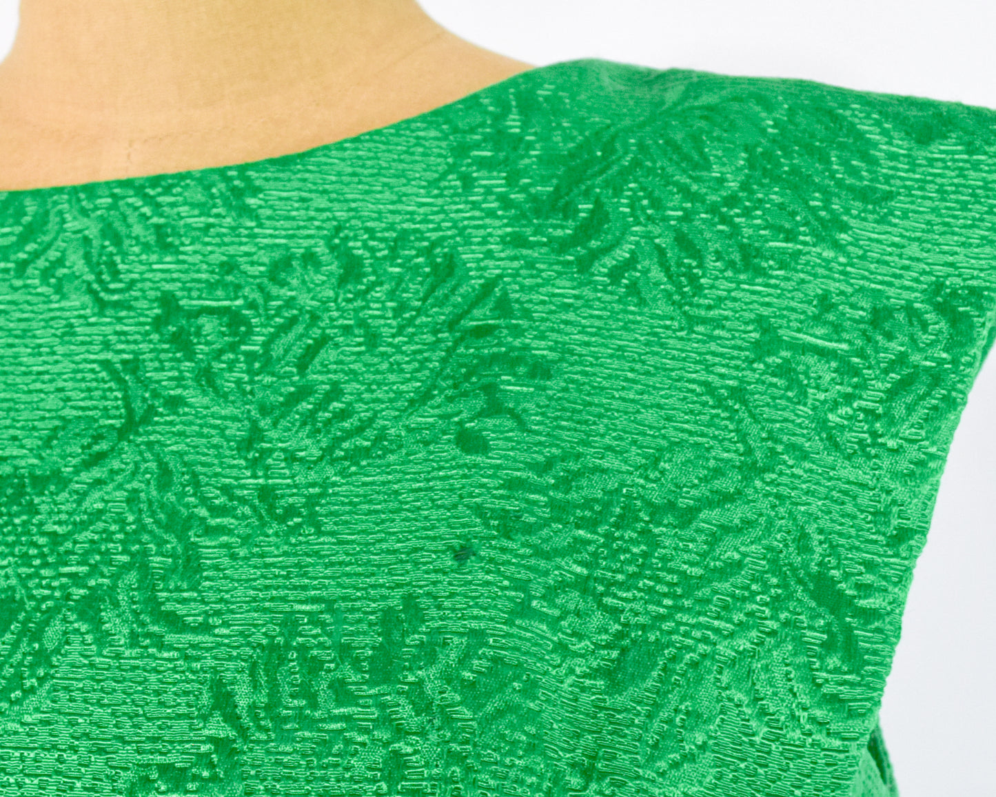 1960s Kelly Green Evening Dress, Medium