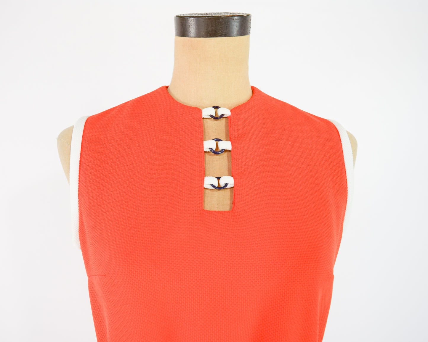 1960s Orange Shift Dress Medium