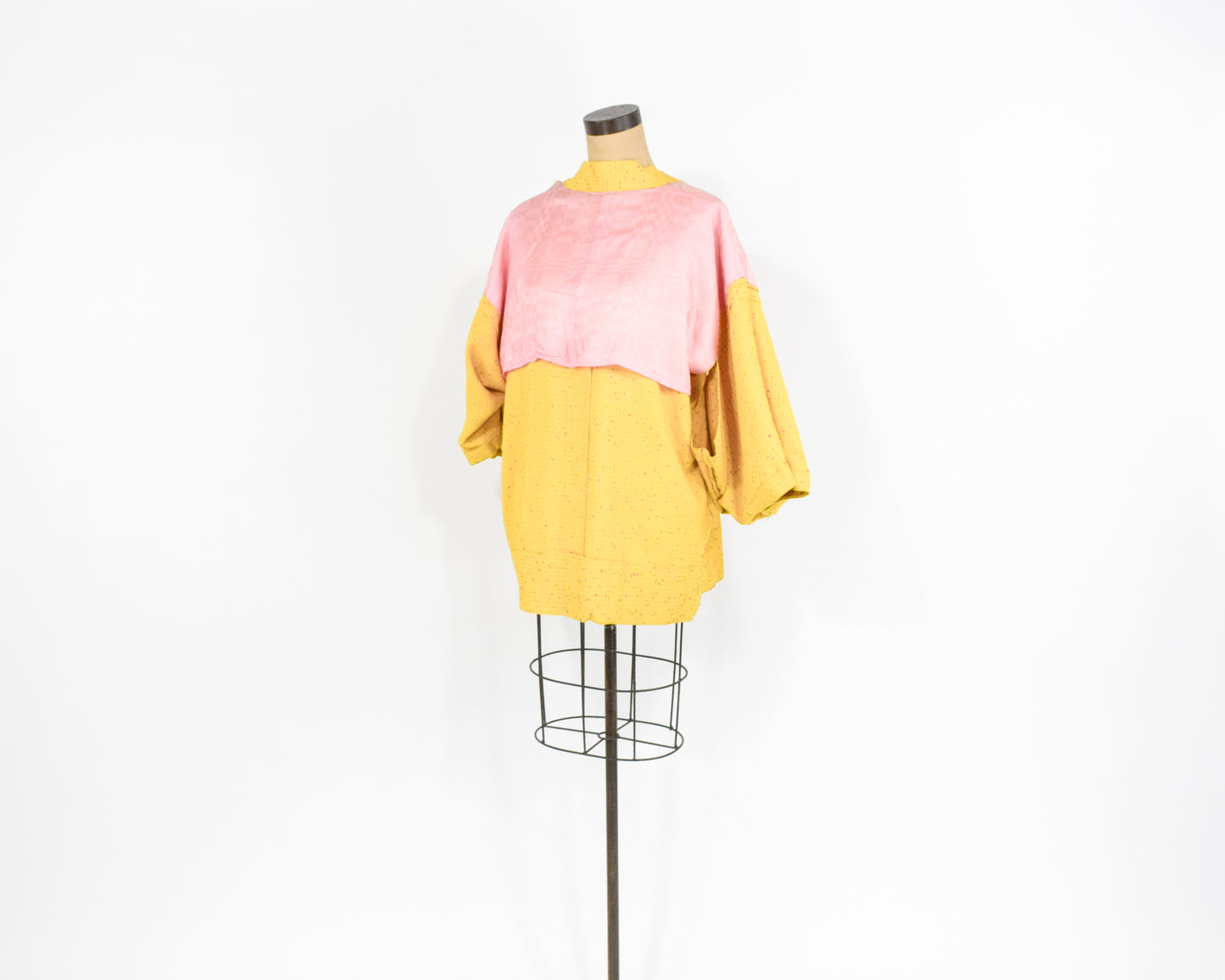 Vintage Haori Kimono Yellow Wool