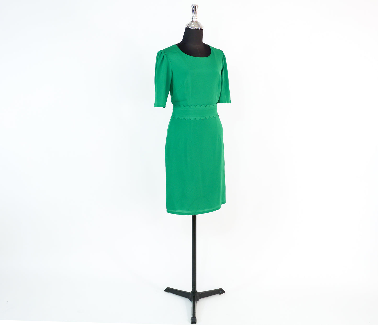 2000s Tahari Kelly Green Dress, Small