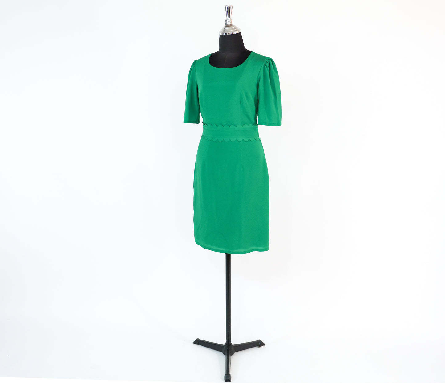 2000s Tahari Kelly Green Dress, Small