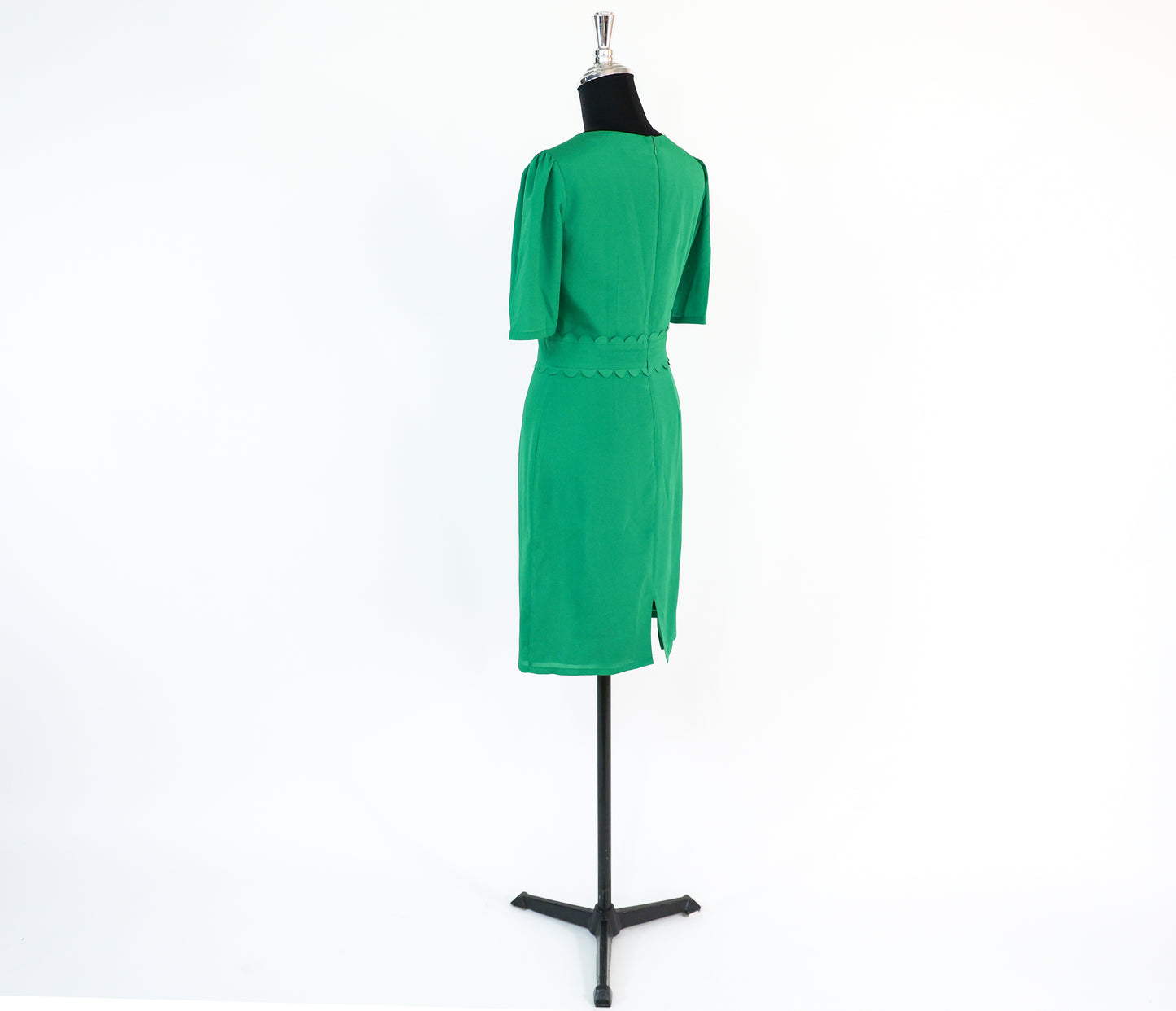 2000s Tahari Kelly Green Dress, Small
