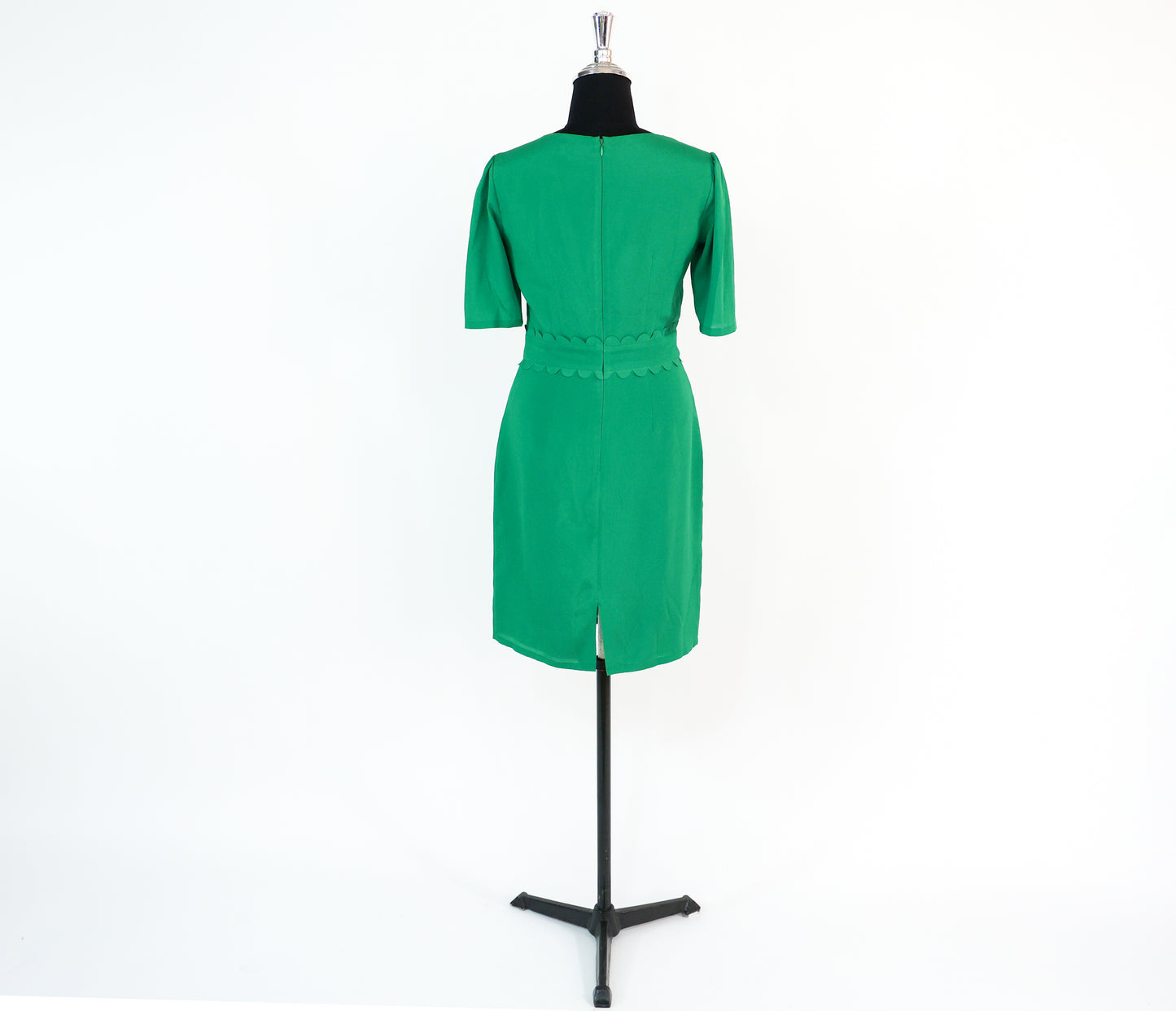 2000s Tahari Kelly Green Dress, Small