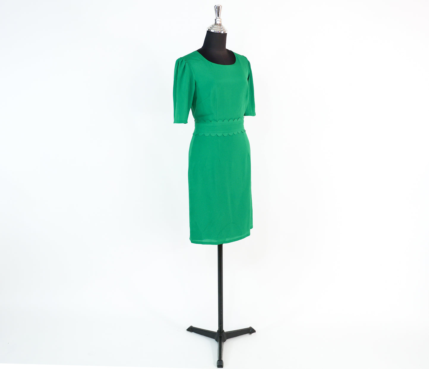 2000s Tahari Kelly Green Dress, Small