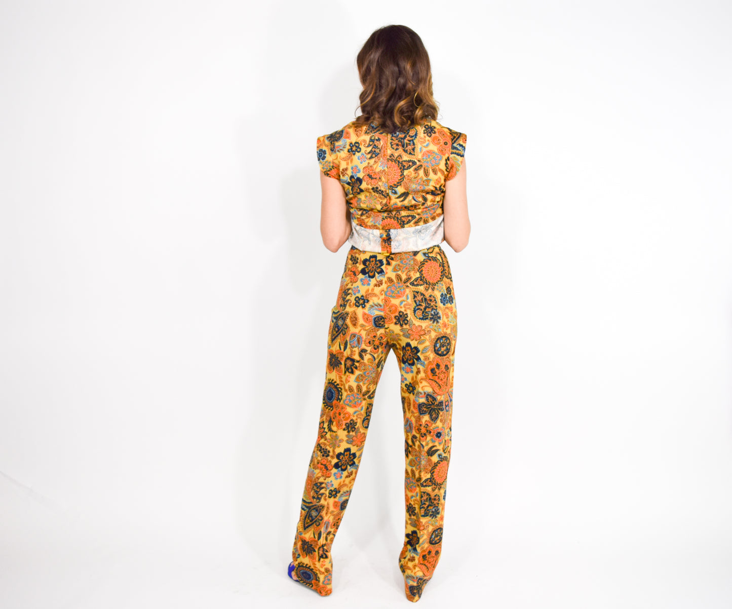 1970s Tunic Top & Pants Set, Medium