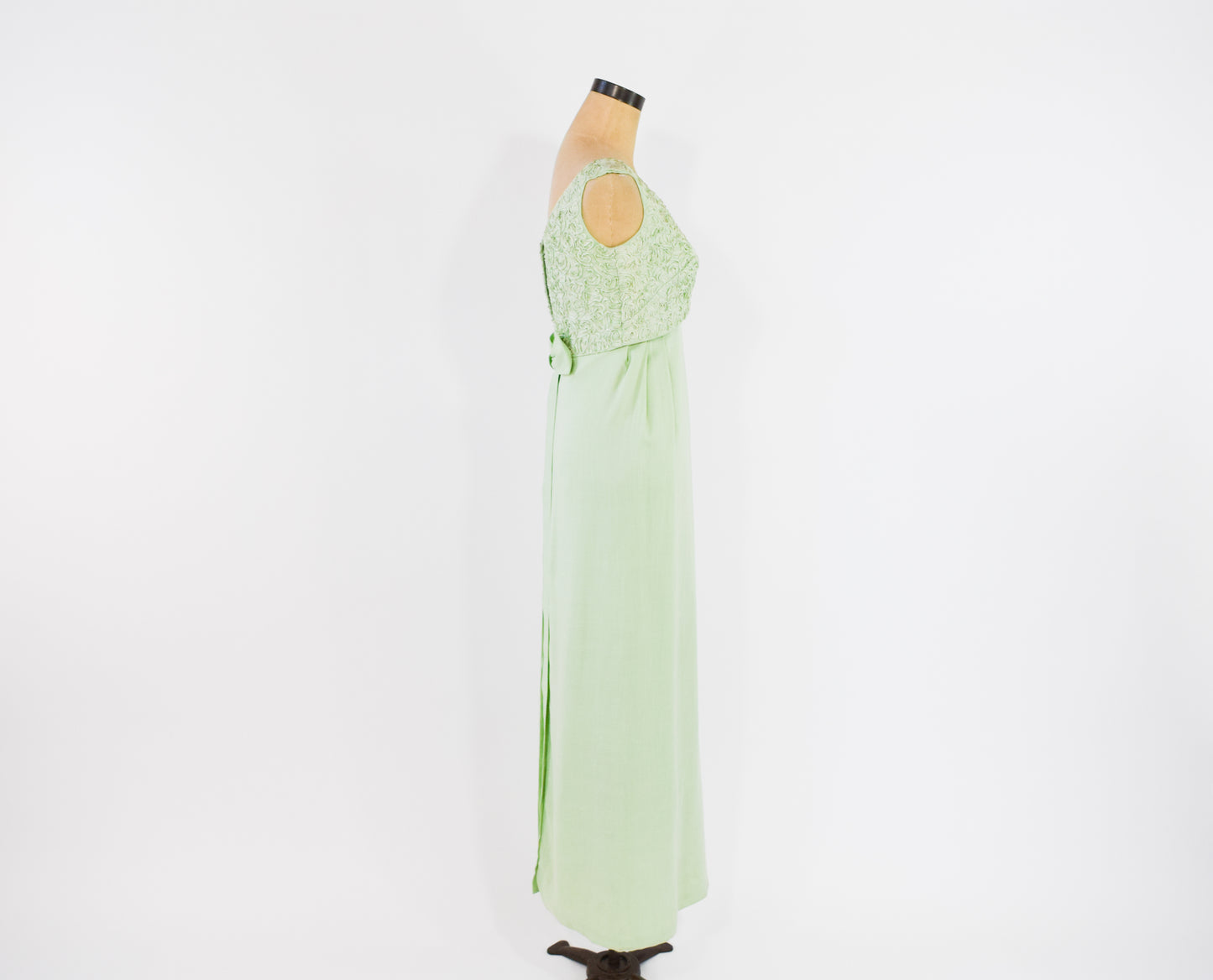 1960s Mint Green Lace Dress, Small
