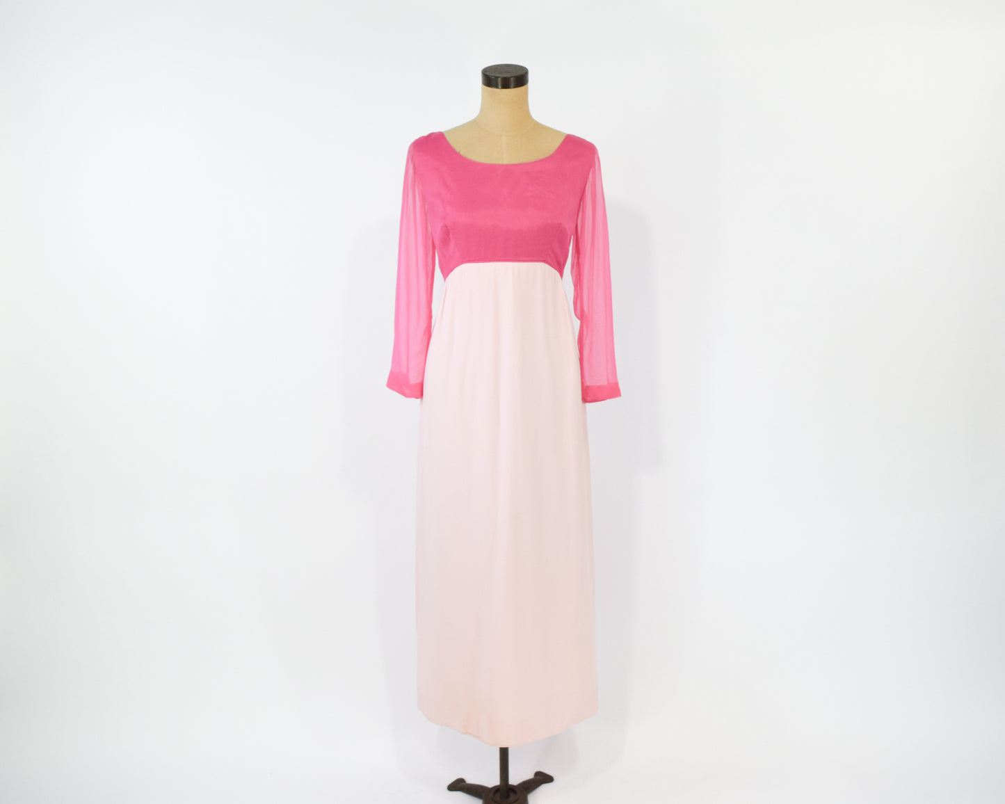 1960s Pink Evening Dress Medium