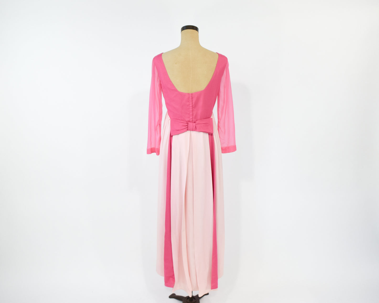 1960s Pink Evening Dress Medium