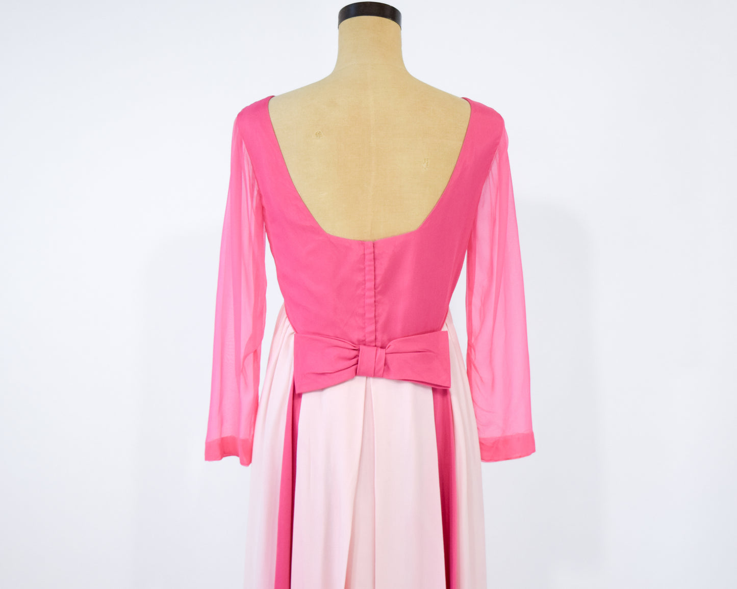 1960s Pink Evening Dress Medium