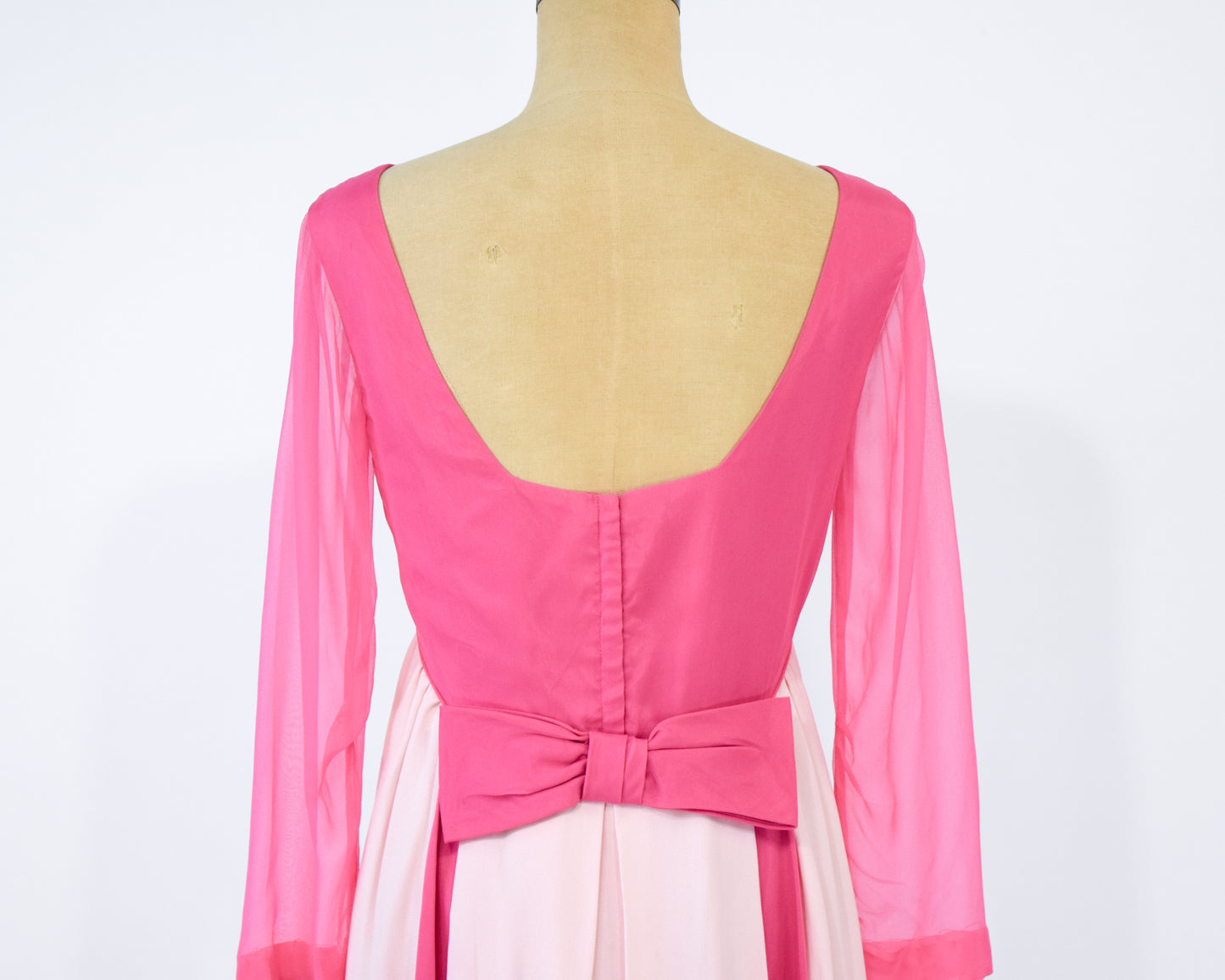 1960s Pink Evening Dress Medium