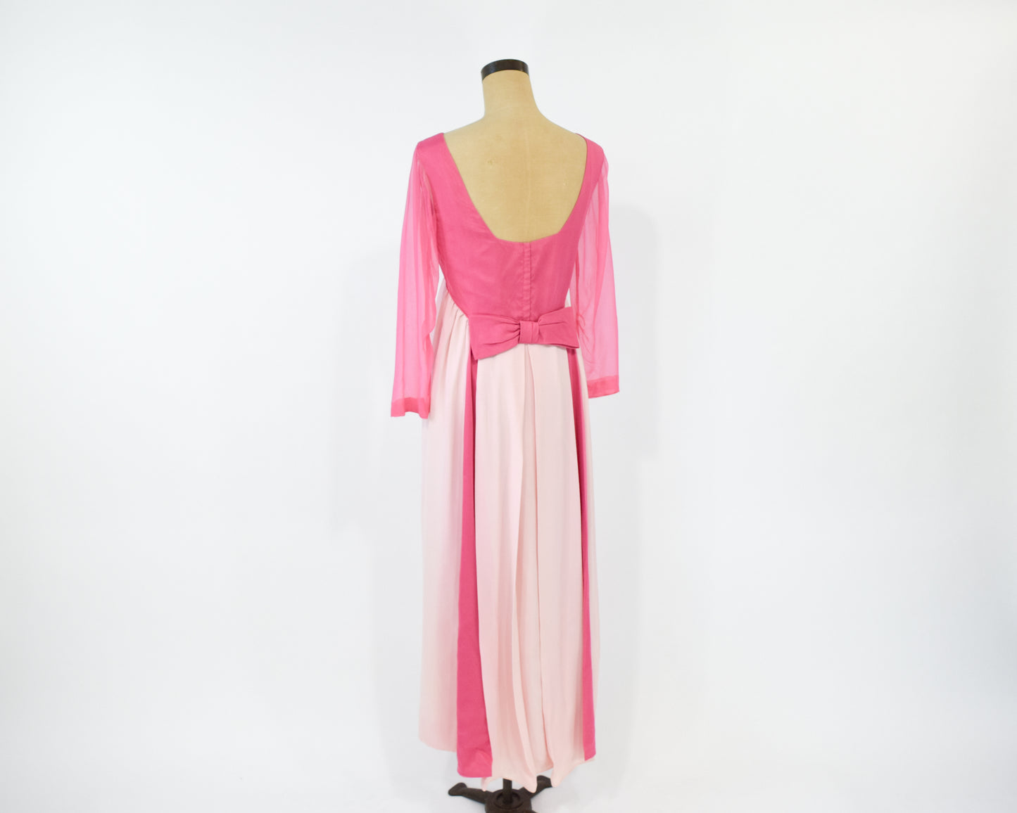 1960s Pink Evening Dress Medium