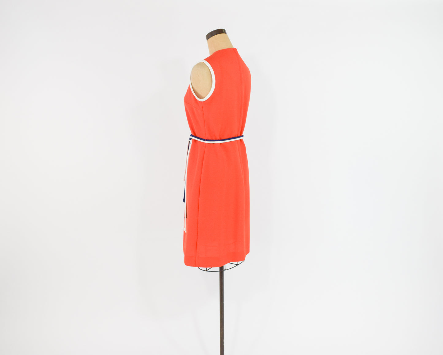 1960s Orange Shift Dress Medium