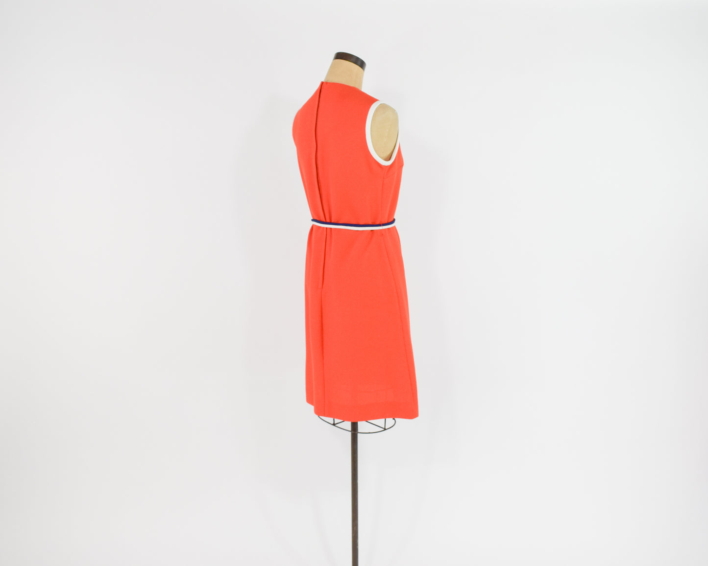 1960s Orange Shift Dress Medium