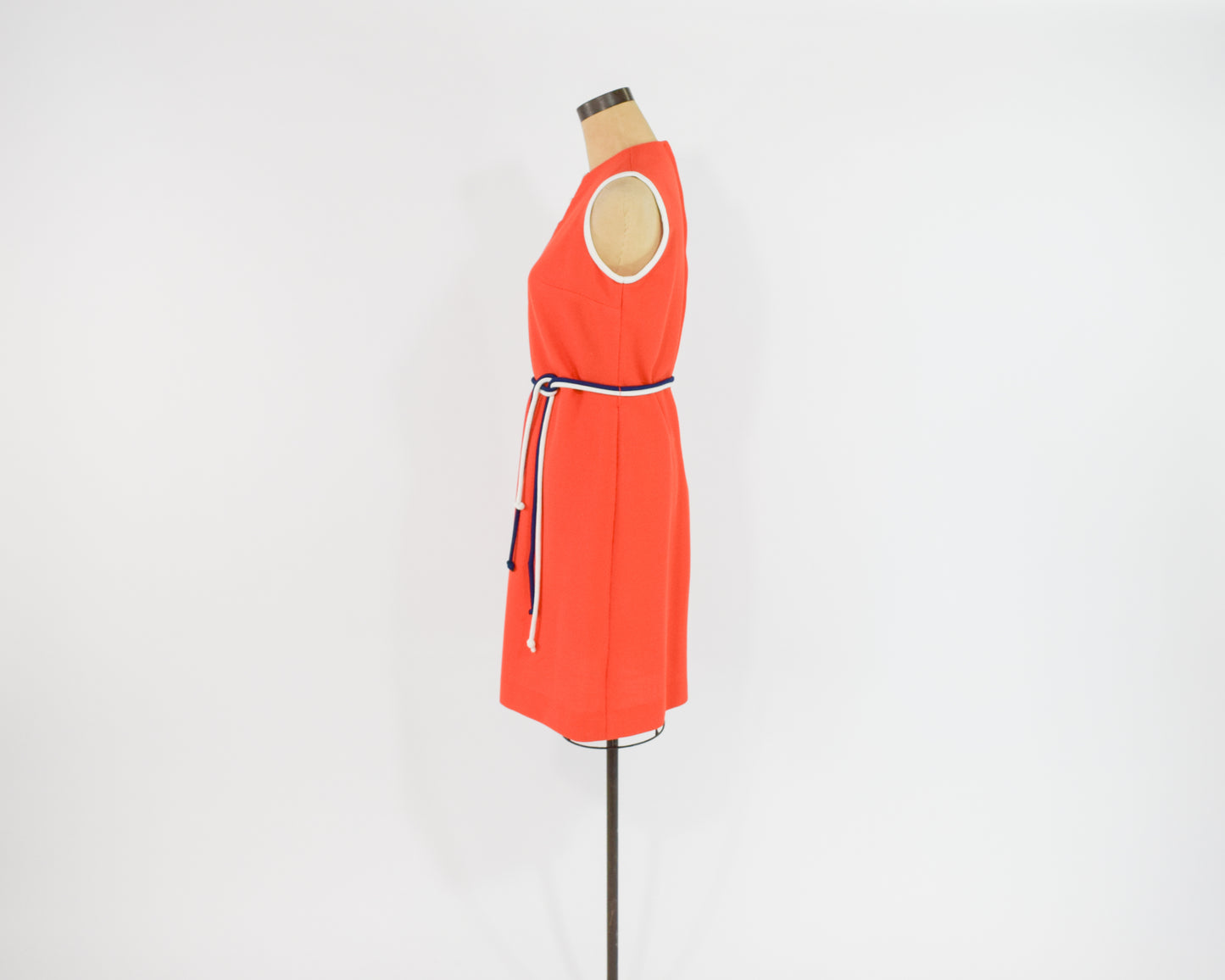 1960s Orange Shift Dress Medium