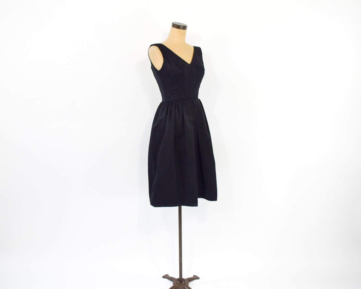 1950s Black New Look Party Dress XXS