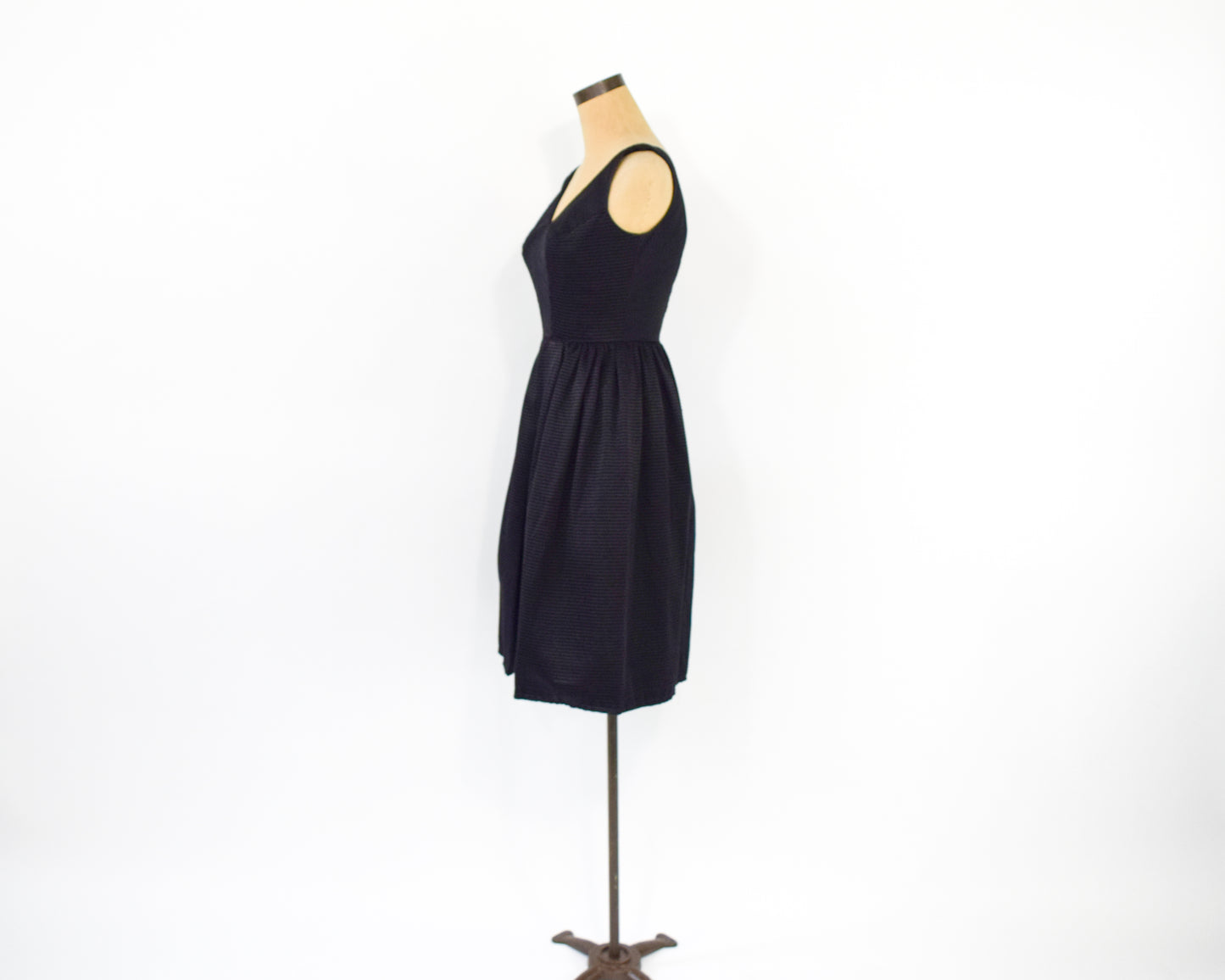 1950s Black New Look Party Dress XXS