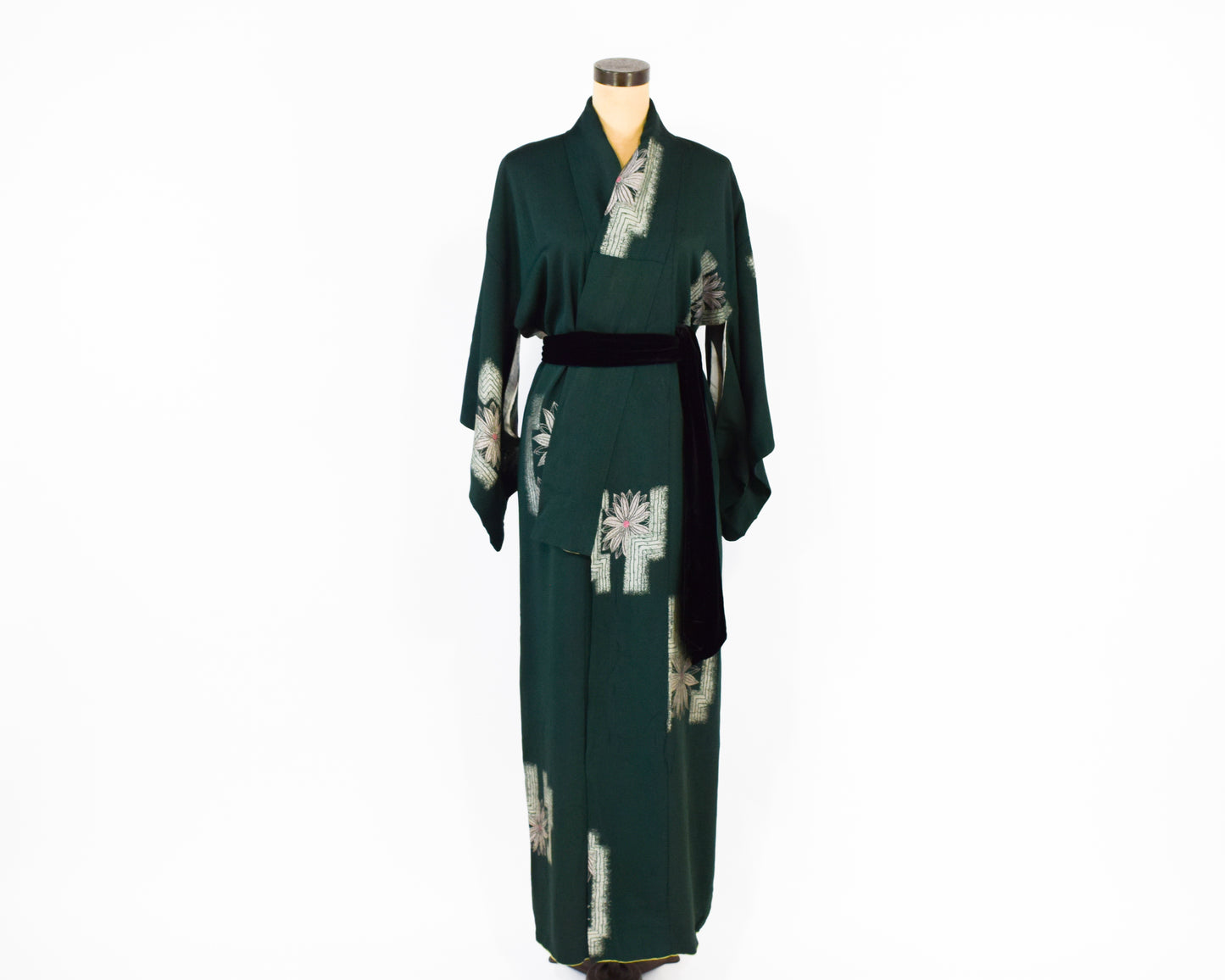 Vintage Kimono Hunter Green
