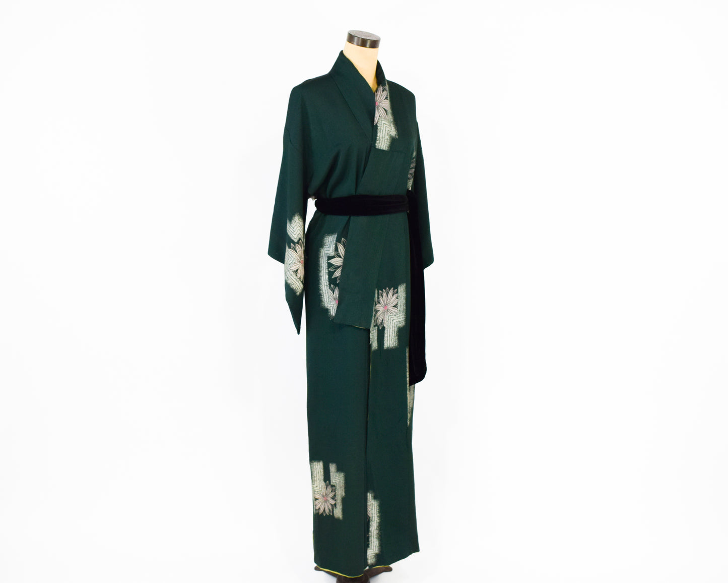 Vintage Kimono Hunter Green
