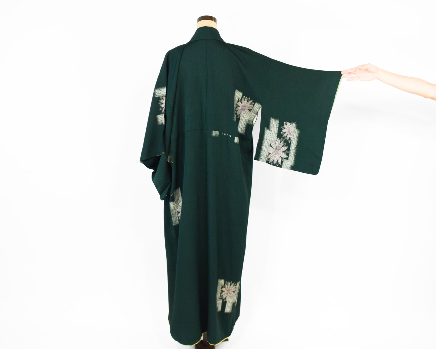 Vintage Kimono Hunter Green