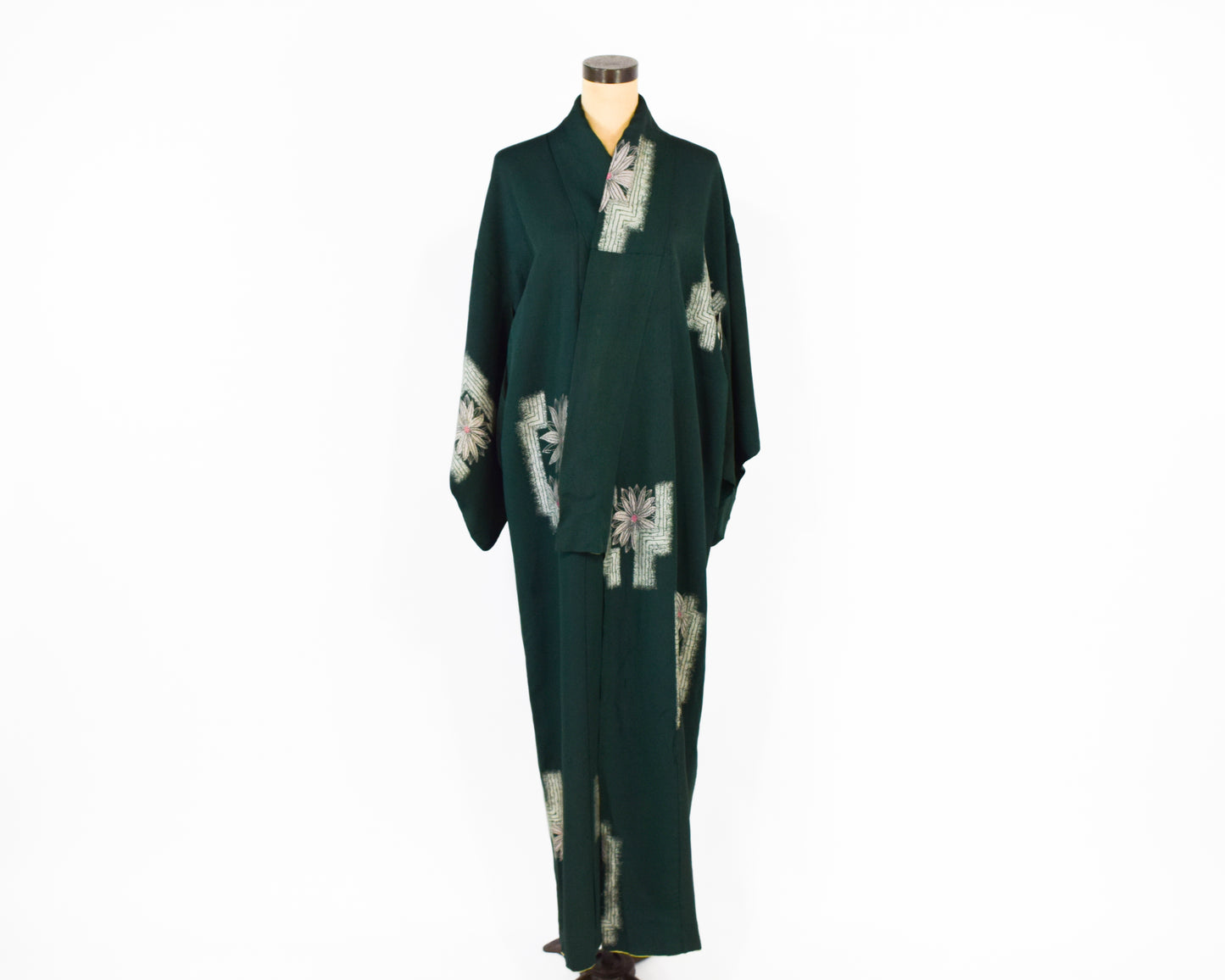 Vintage Kimono Hunter Green