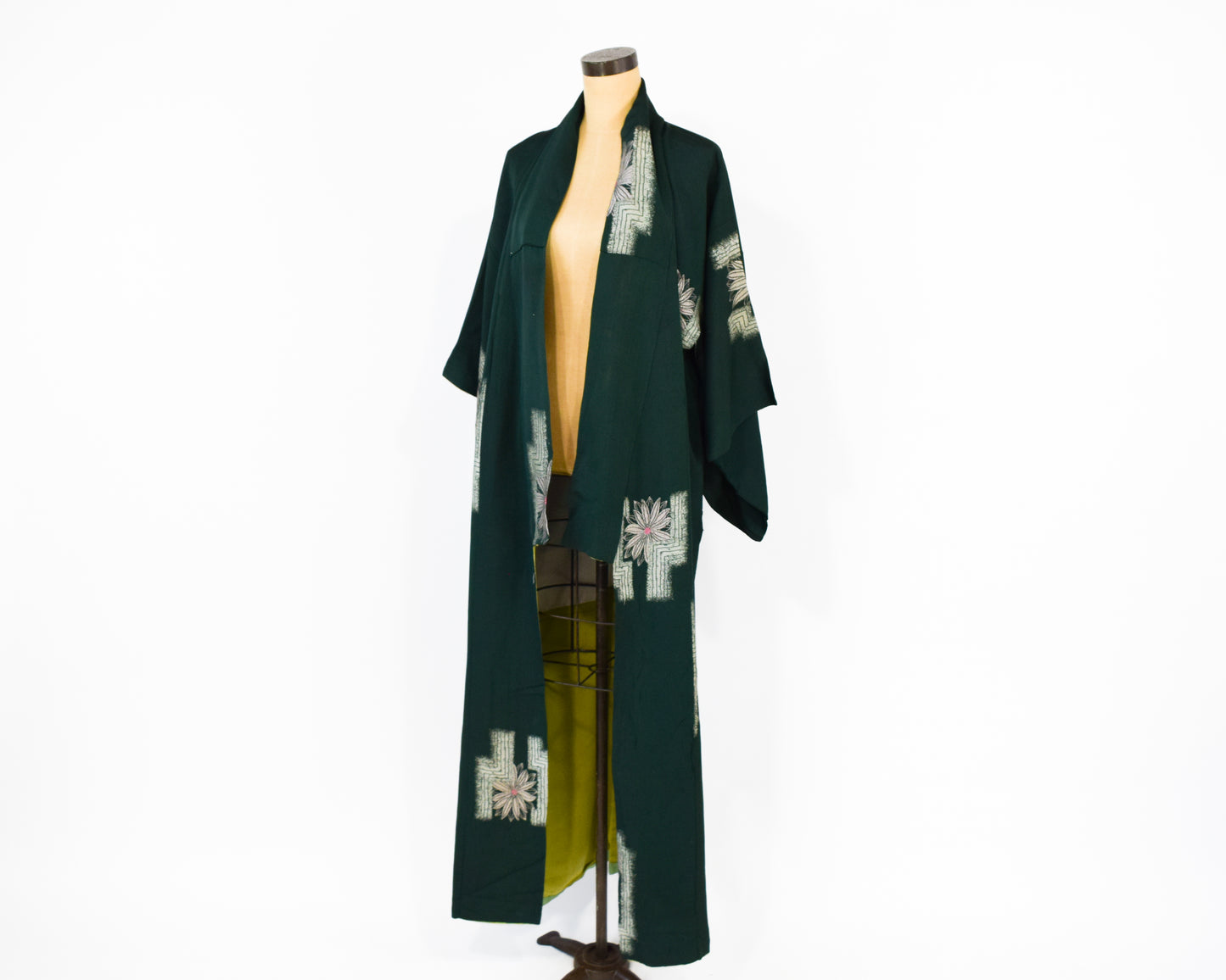 Vintage Kimono Hunter Green