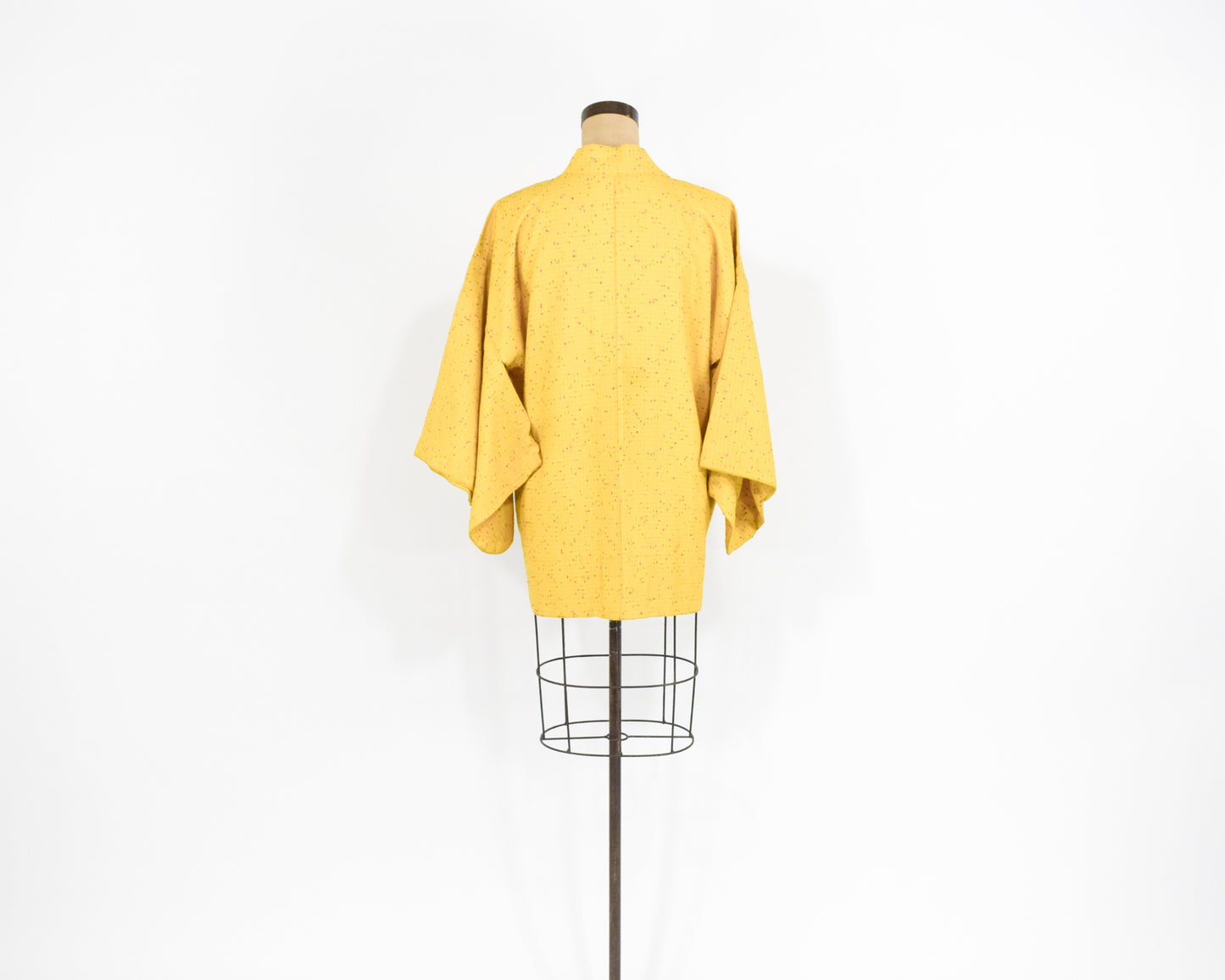 Vintage Haori Kimono Yellow Wool