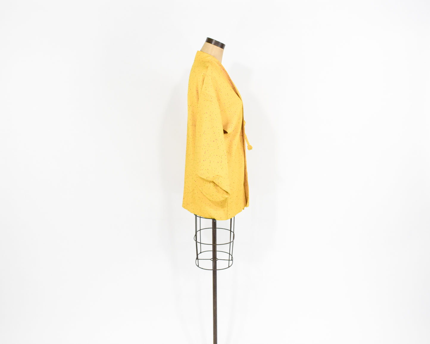 Vintage Haori Kimono Yellow Wool