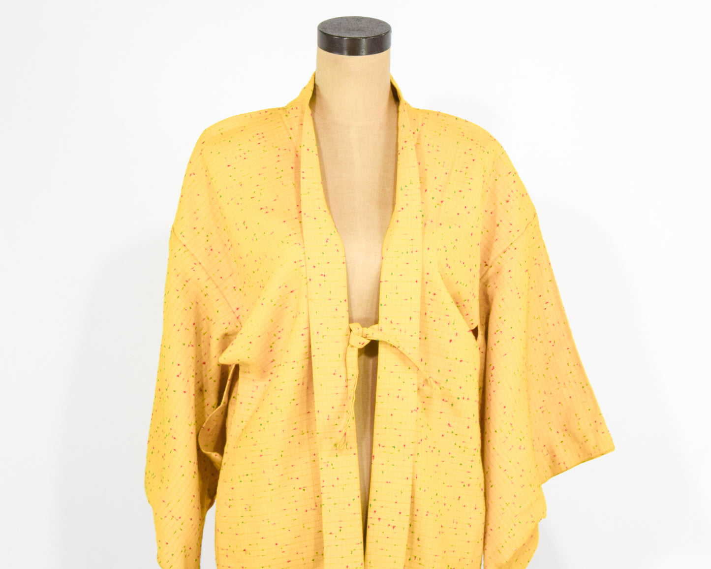 Vintage Haori Kimono Yellow Wool