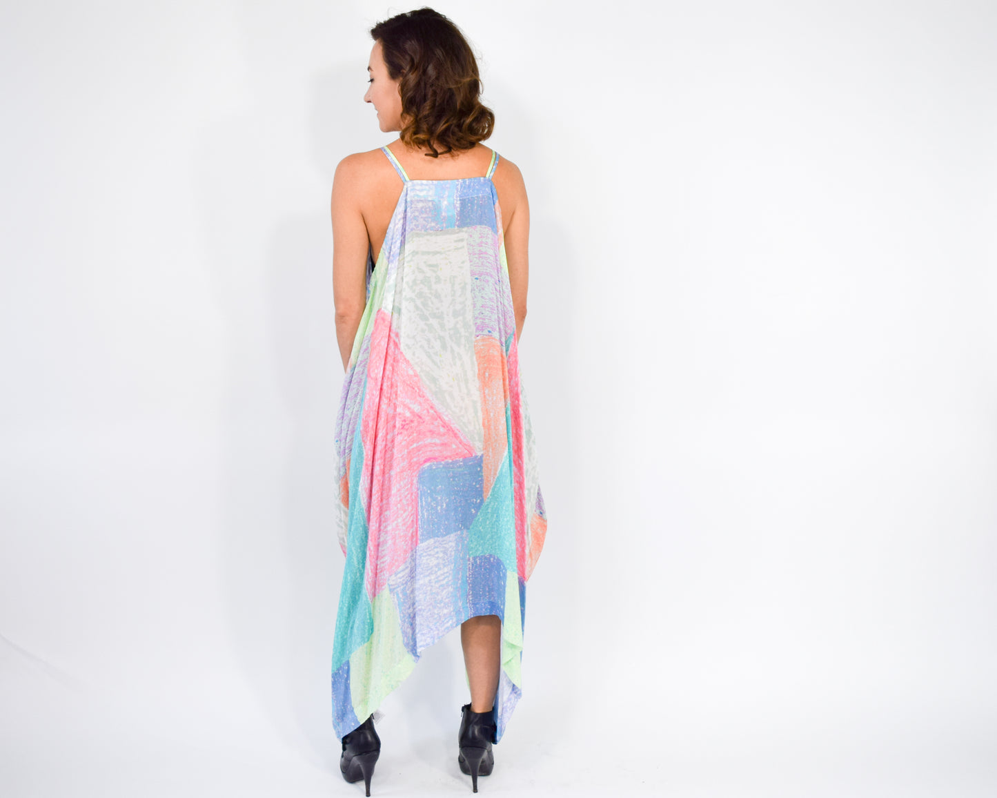 2000s Colorful Scarf Dress