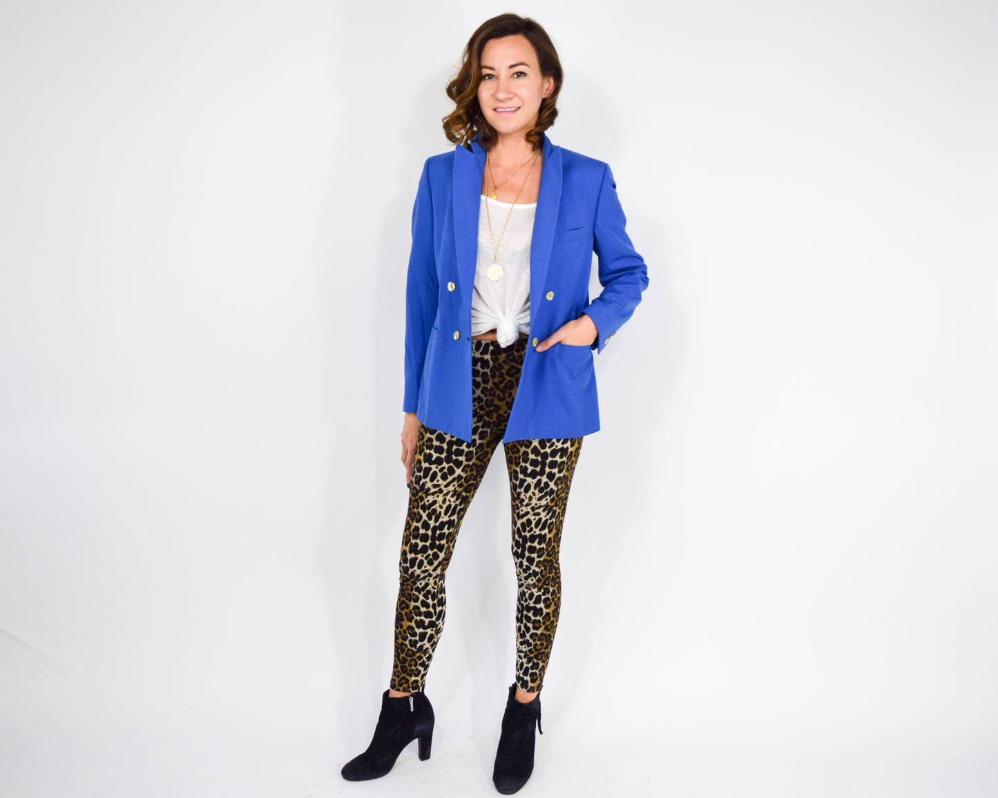 1990s Blue Blazer Small