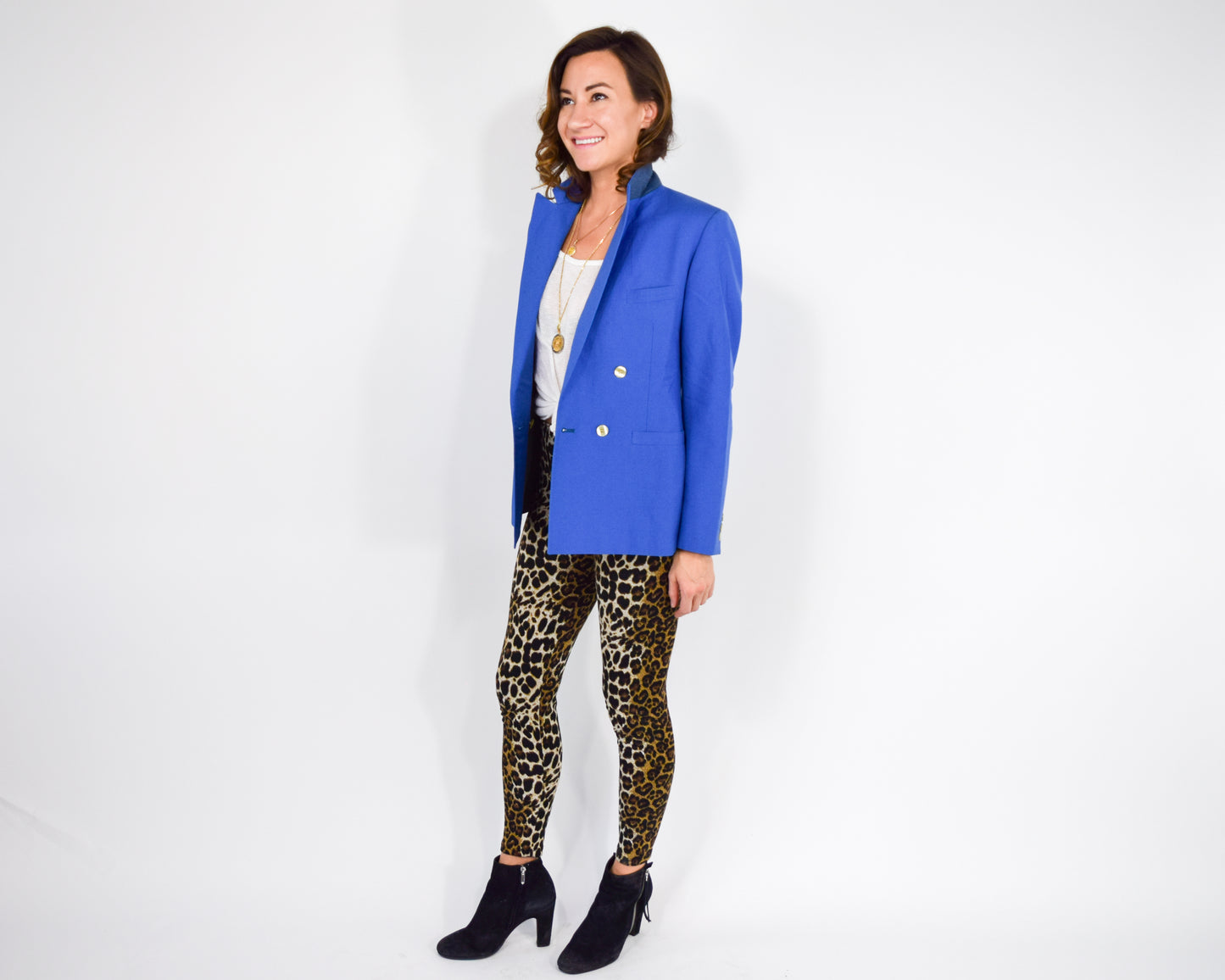 1990s Blue Blazer Small